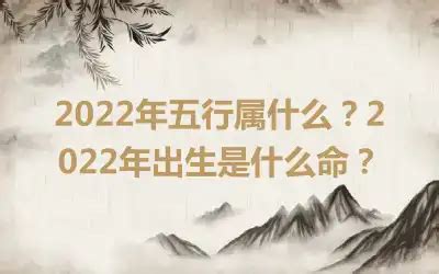 2022屬什麼|2022年出生是什麼年